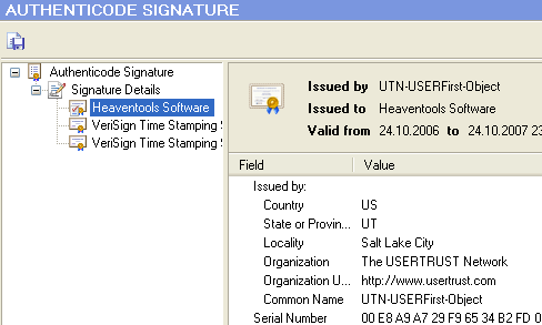 Code Signing Certificate Chain